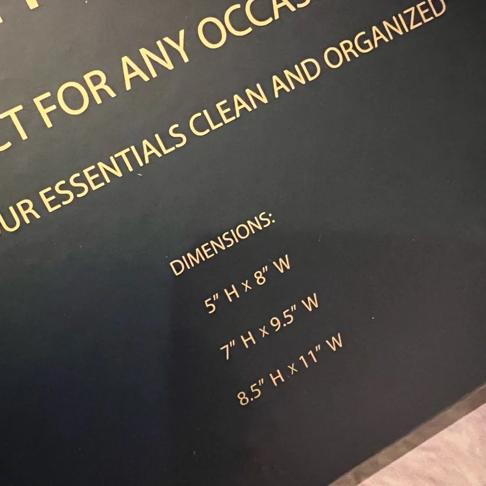 accessories set of three pouches travel “the good stuff “ - Picture 5 of 7